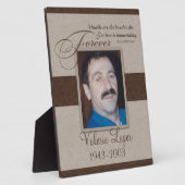 フォーエバーラブド悔やみや弔慰 フォトプラーク (側面)