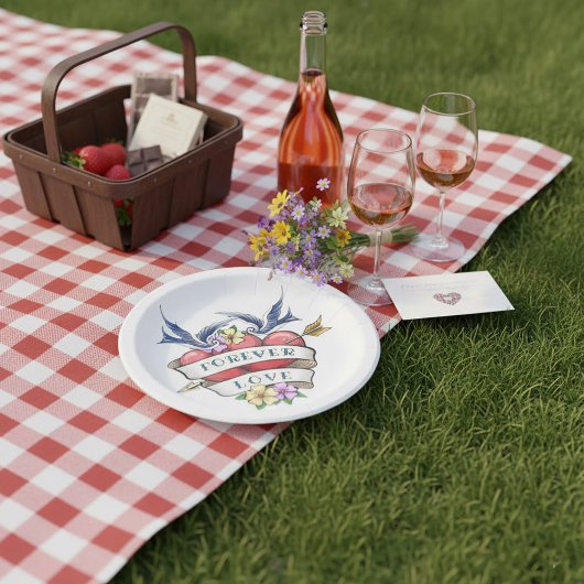 フォーエバーラブ紙プレート ペーパープレート