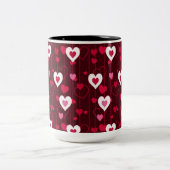 フォーエバーラブ赤いハート ツートーンマグカップ (中央)