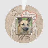 フォーエバーラージエンジェルウィングズペット悔やみや弔慰カスタム オーナメント (正面)