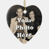 フォーエバーレンティネスパーソナライズされたカップル セラミックオーナメント (右)