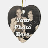 フォーエバーレンティネスパーソナライズされたカップル セラミックオーナメント (左)