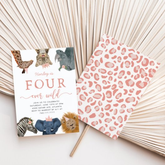 フォーエバーワイルドガールズ誕生日招待状 招待状