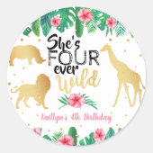 フォーエバーワイルドガールズ4th誕生日クラシックラウンドセント ラウンドシール (正面)