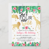 フォーエバーワイルドガールズ4th誕生日パーティー 招待状 (正面)
