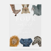 フォーエバーワイルドサファリ誕生日歓迎 アクリルサイン (正面)