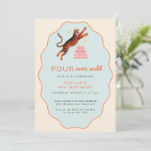 フォーエバーワイルドタイガーキッズ4歳の誕生日 招待状 (スタンド正面)