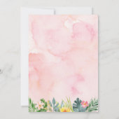 フォーエバーワイルドトロピカルサファリガール誕生日 招待状 (裏面)