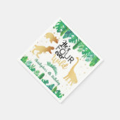 フォーエバーワイルドバードボーイズ4歳の誕生日 スタンダードカクテルナプキン (角)