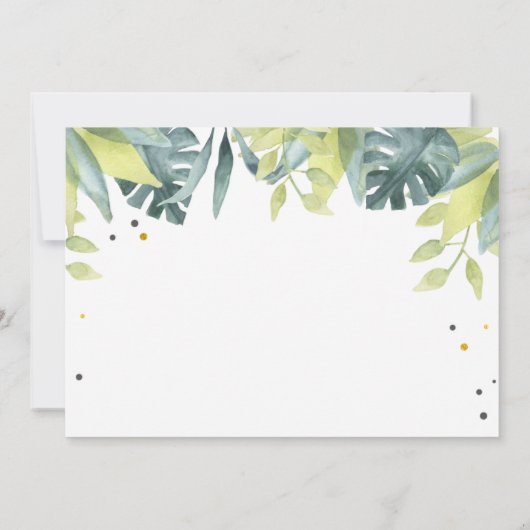 フォーエバーワイルドパーティーアニマルズサファリボーイ誕生日I 招待状 (裏面)