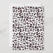 フォーエバーワイルドヒョウ印刷4th誕生日パーティー 招待状 (裏面)