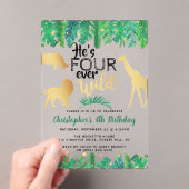 フォーエバーワイルドボーイズ4th誕生日パーティー アクリル招待状 (インサイチュ (ポータブル))