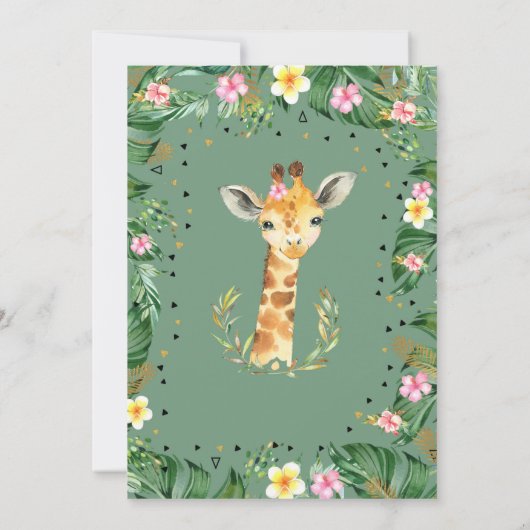 フォーエバーワイルド誕生日ジャングルサファリ招待状 招待状 (裏面)