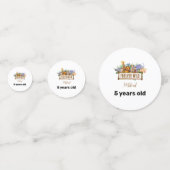 フォーエバーワイルド誕生日テーブル紙吹雪 コンフェッティ (正面)