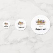 フォーエバーワイルド誕生日テーブル紙吹雪 コンフェッティ (裏面)