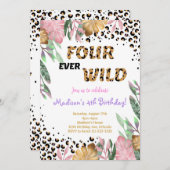 フォーエバーワイルド4th誕生日招待状 招待状 (正面/裏面)