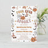 フォーエバー不気味キュートグルービーハロウィーン誕生日 招待状 (スタンド正面)