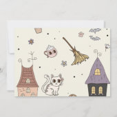 フォーエバー不気味キュート幽霊ハロウィーン誕生日 招待状 (裏面)