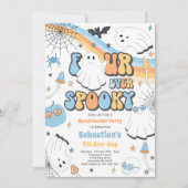 フォーエバー不気味ハロウィーングルービー幽霊誕生日 招待状 (正面)