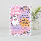 フォーエバー不気味ハロウィーン幽霊4th誕生日 招待状 (スタンド正面)