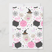 フォーエバー不気味ハロウィーン幽霊4th誕生日 招待状 (裏面)