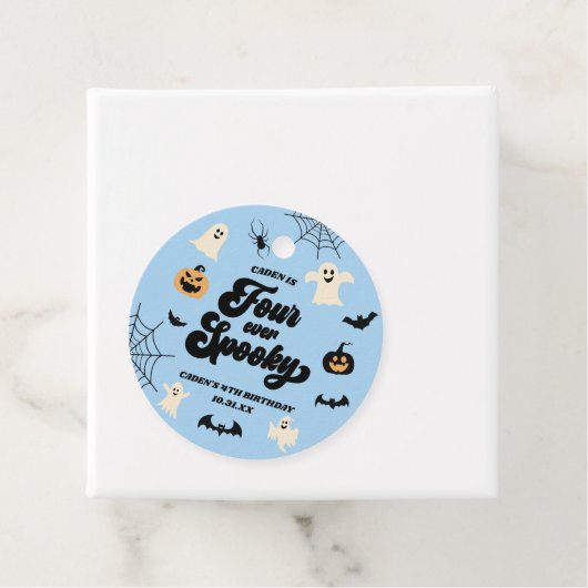 フォーエバー不気味ブルーハロウィーン4th誕生日パーティー フェイバータグ (インサイチュ)