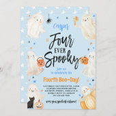 フォーエバー不気味ボーハロウィーン4th誕生日パーティー 招待状 (正面/裏面)