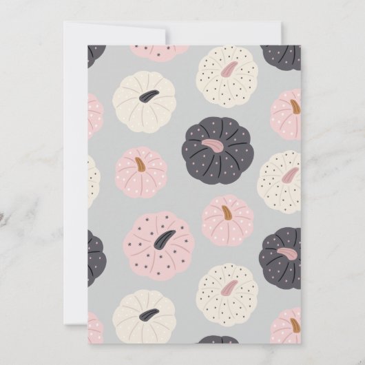 フォーエバー不気味ボーホハロウィーン幽霊4th誕生日 招待状 (裏面)