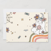 フォーエバー不気味レトロ幽霊ハロウィーン誕生日 招待状 (裏面)