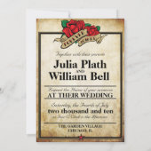 フォーエバー参加バラアーバンタトゥーテーマ 招待状 (裏面)