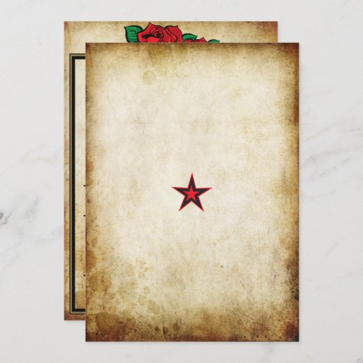 フォーエバー参加バラアーバンタトゥーテーマ 招待状 (正面/裏面)