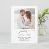 フォーエバー白黒婚約 招待状 (スタンド正面)