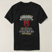フォーエバー第7回特別部隊グループ退役軍人 Tシャツ (デザイン正面)