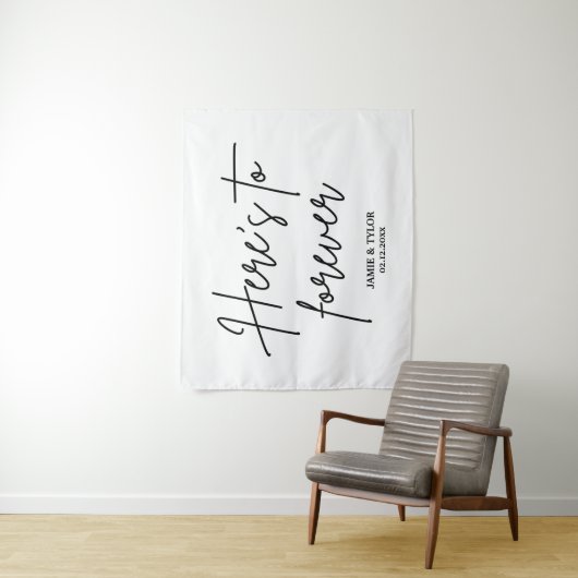 フォーエバー結婚ズの裏描き式のカスタム タペストリー (インサイチュ)