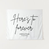 フォーエバー結婚ズの裏描き式のカスタム タペストリー (正面(横))