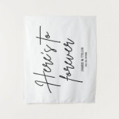 フォーエバー結婚ズの裏描き式のカスタム タペストリー (正面)