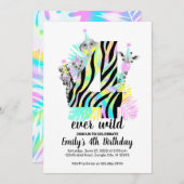 フォーエバー野生4thワイルド誕生日 招待状 (正面/裏面)