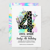 フォーエバー野生4thワイルド誕生日 招待状 (正面/裏面)