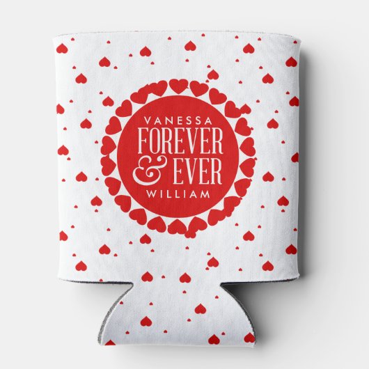 フォーエバー&エバーレッド&ホワイトハートサークル 缶クーラー (裏面)