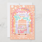 フォーエバー・グルービーな誕生日招待状 招待状 (正面)