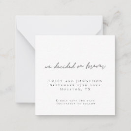 フォーエバー・スクエア・デー救トに決定したミニマリスト ノートカード