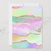 フォーエバー・マジカル | Unicorn 4th Birthdayパーティー 招待状 (裏面)