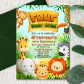 フォーエバー ワイルド サファリ バースデー 招待状