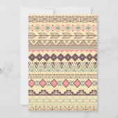 フォーエバー ワイルド ボホ ガールズ 4歳の誕生日 招待状 (裏面)