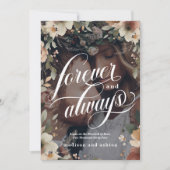 フォーエバー&常時コテージコアフォトオーバーレイ結婚ズ 案内状 (正面)