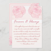 フォーエバー&常時バラ聖なる書物、 経典結婚ズ 招待状 (正面/裏面)