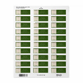 フォーエバー – 2つのハート- 1つの愛の結婚式招待状 ラベル (フルシート)