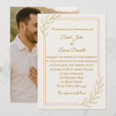 フォーエバーUsフォト結婚式招待状 招待状 (正面/裏面)