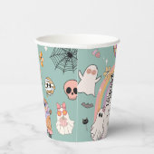 フォーエバ不気味レトロハロウィーン4歳の誕生日 紙コップ (右)