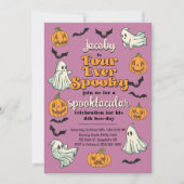 フォーエバ不気味幽霊ハロウィーン秋4th誕生日 招待状 (正面)